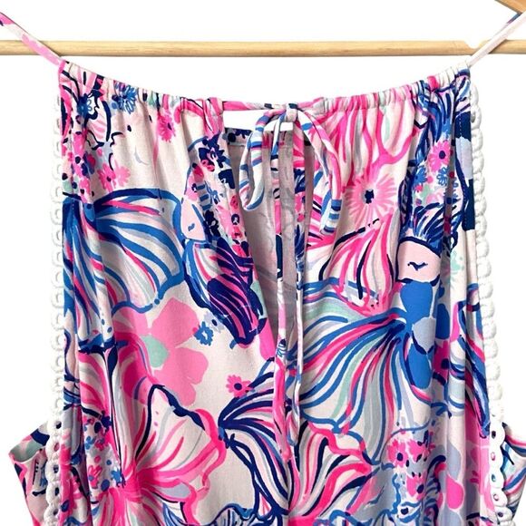 Lilly Pulitzer Gianni Skort Romper Prosecco Pin Make A Splash in Size Small - Picture 5 of 11